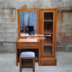 Meja Rias Minimalis Jati Model Lemari