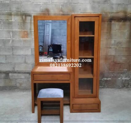 Meja Rias Minimalis Jati Model Lemari
