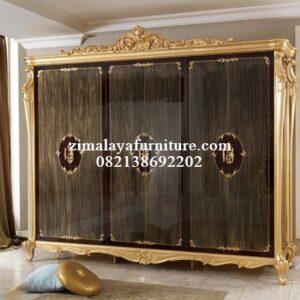 Lemari Pakaian 6 Pintu Model Eropa Classic