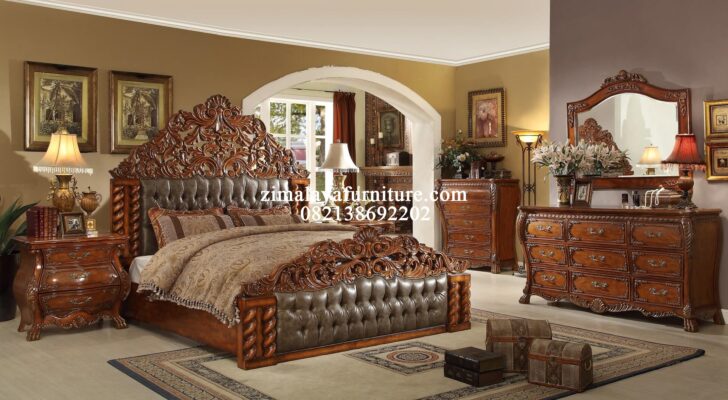 Tempat Tidur Klasik Ukir Mewah